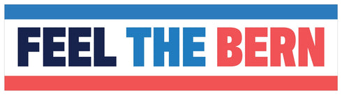 Feel The Bern 11" x 3" Bumper Sticker